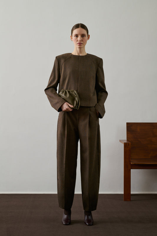 Sac Suzette - Vert Olive - Cuir - Femme