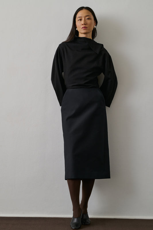 Jupe Flavia - Noir - Coton - Femme