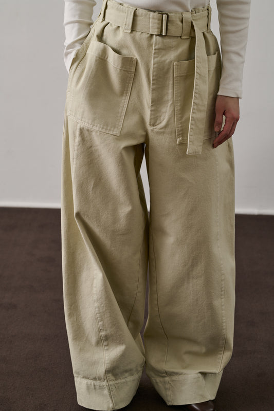Pantalon Cody - Jaune Pâle - Coton - Femme