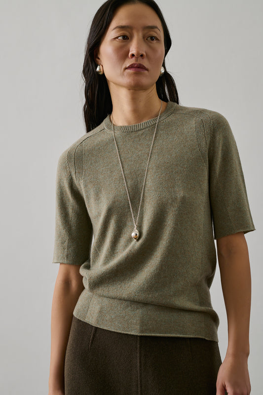 Pull Galanga - Gris/Bleu - Cachemire - Femme