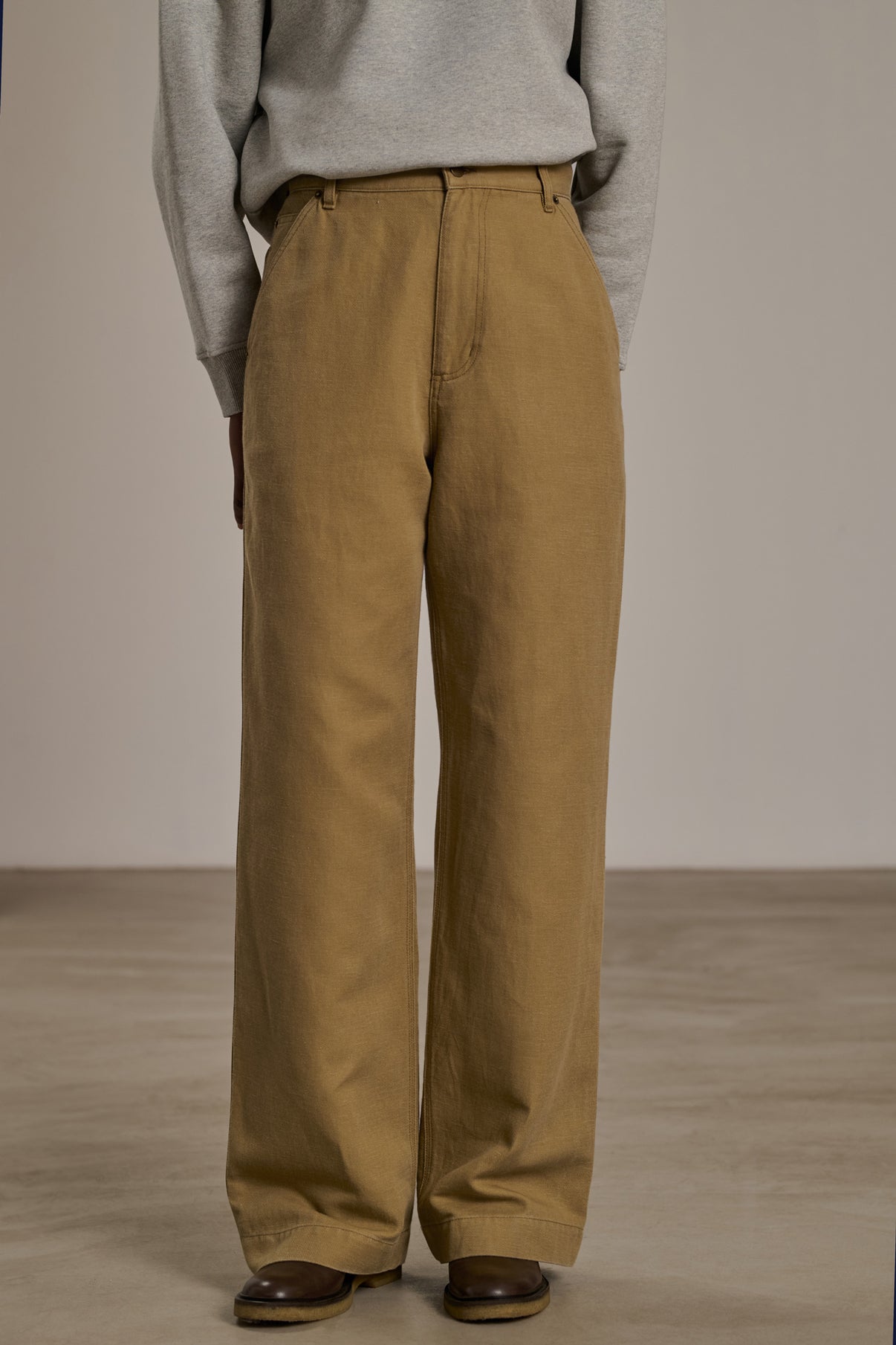 Pantalon Carl - Beige - Coton - Femme vue 2