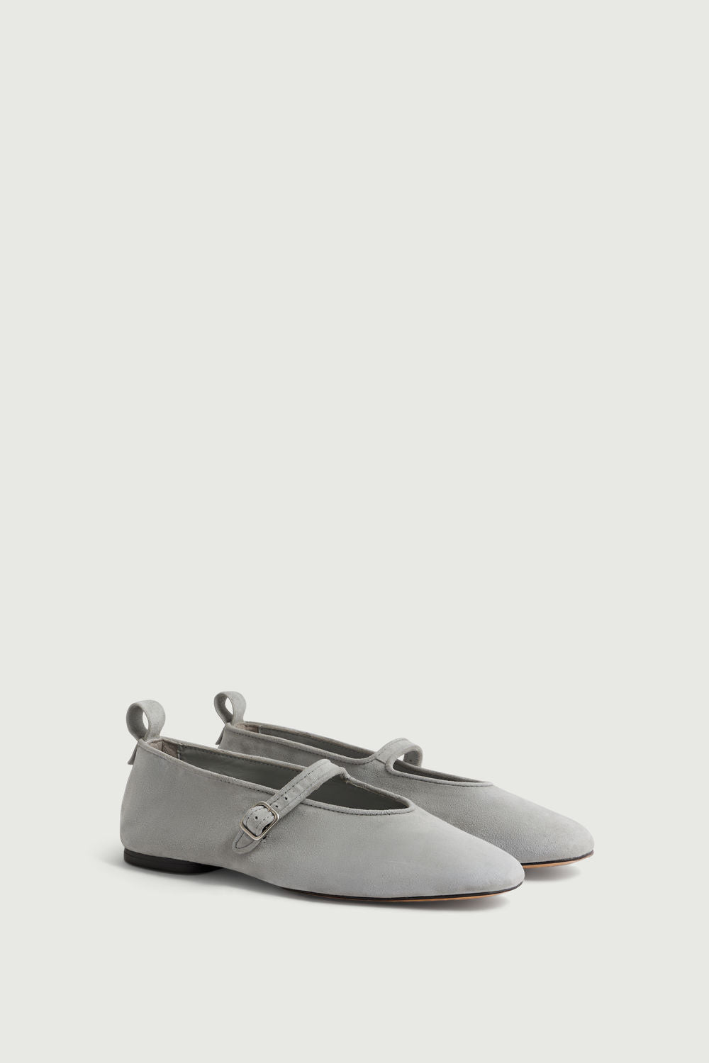 Ballerines Madeline - Gris Clair - Cuir - Femme vue 2